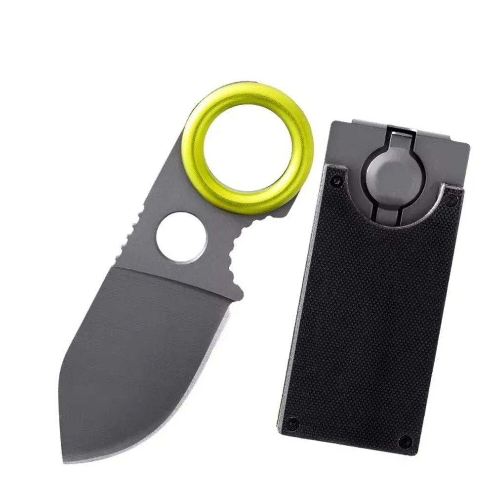 Everyday Carry (Edc) Knife - Mini EDC Halka Şeklinde Sabit Namlulu