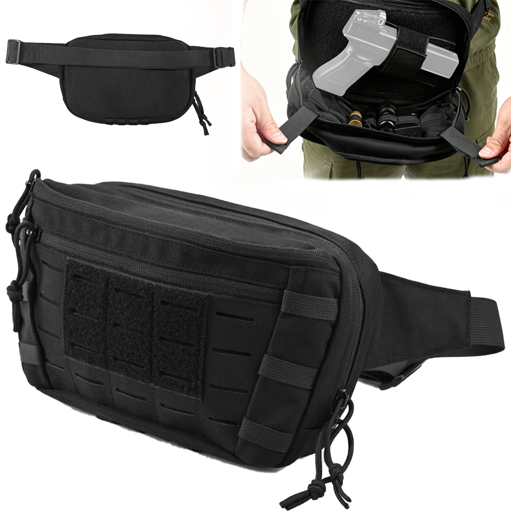Edc Concealed Carry Fanny Pack - Taktik Tabanca Bel Çantası CCW Fanny