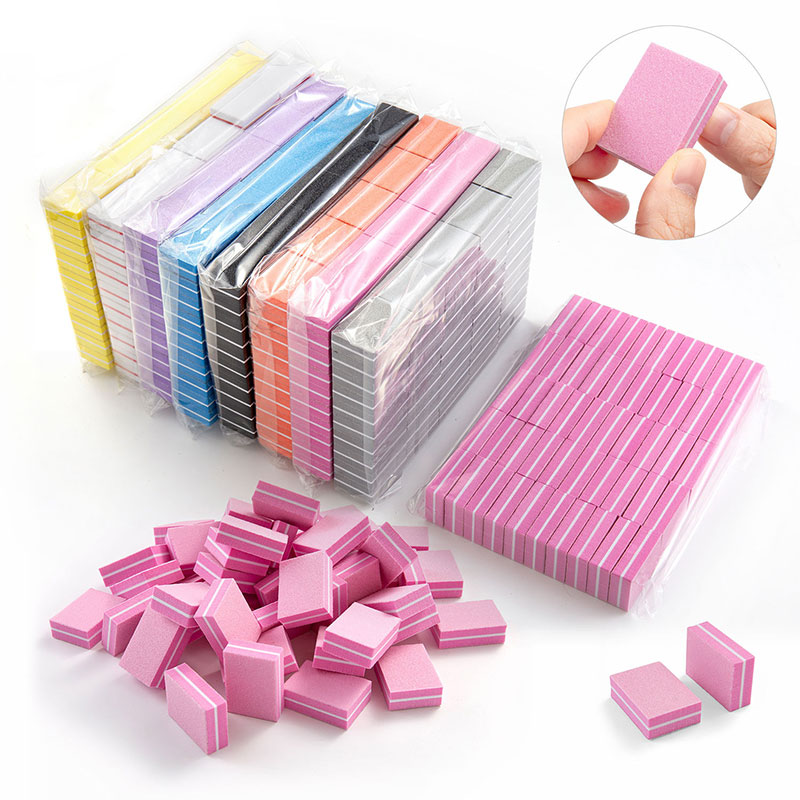Nail File Titanium - 10/50 adet Mini Çivi Sanat Tampon
