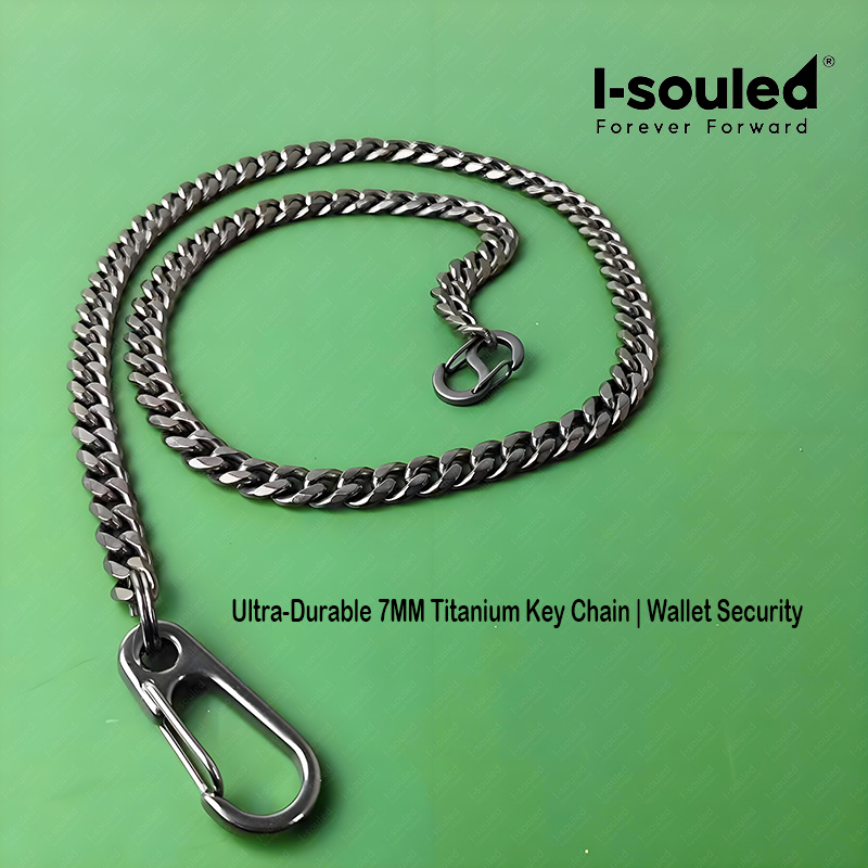 Wallet Slim Titanium - I-souled 7MM Titanyum Cüzdan Zinciri Hızlı