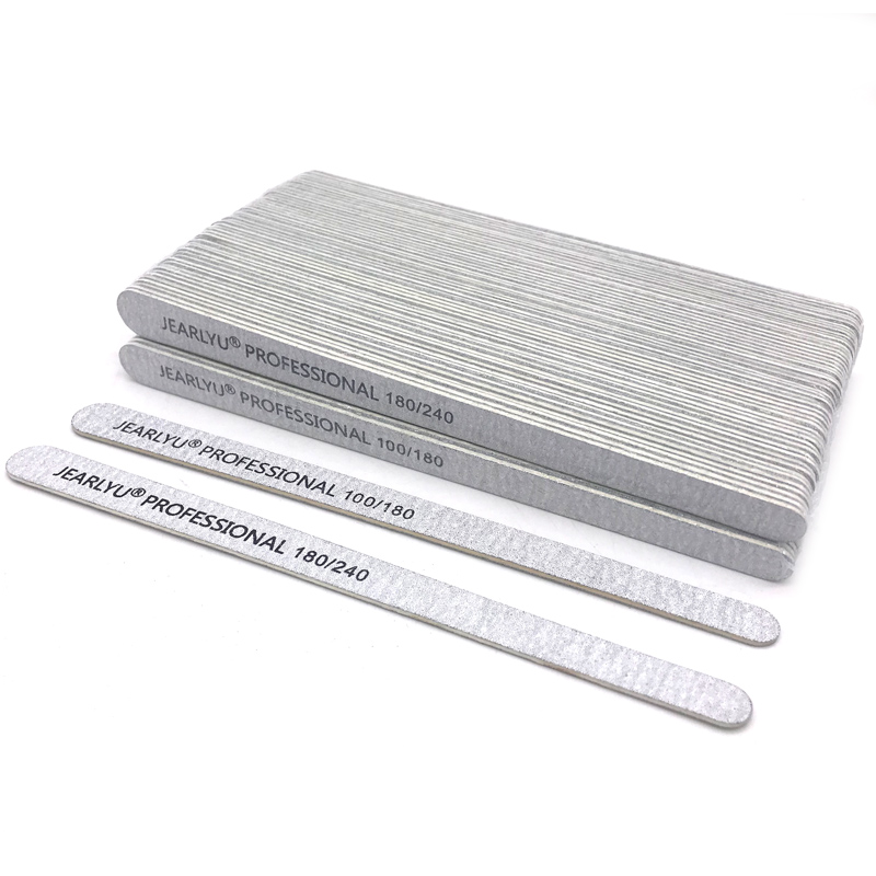 Nail File Titanium - 100/200 adet Ahşap tırnak törpüsü 100/180/240