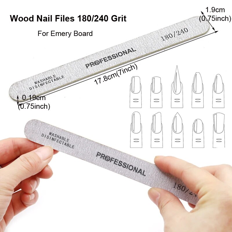 100 adet ahşap tırnak törpüsü  - Nail File Titanium incelemesi ve fiyatı