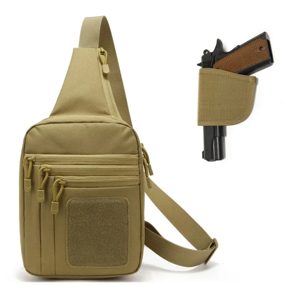 Yeni Taktik Göğüs Çantası Taba - Edc Carry Bag For Pistol incelemesi ve fiyatı