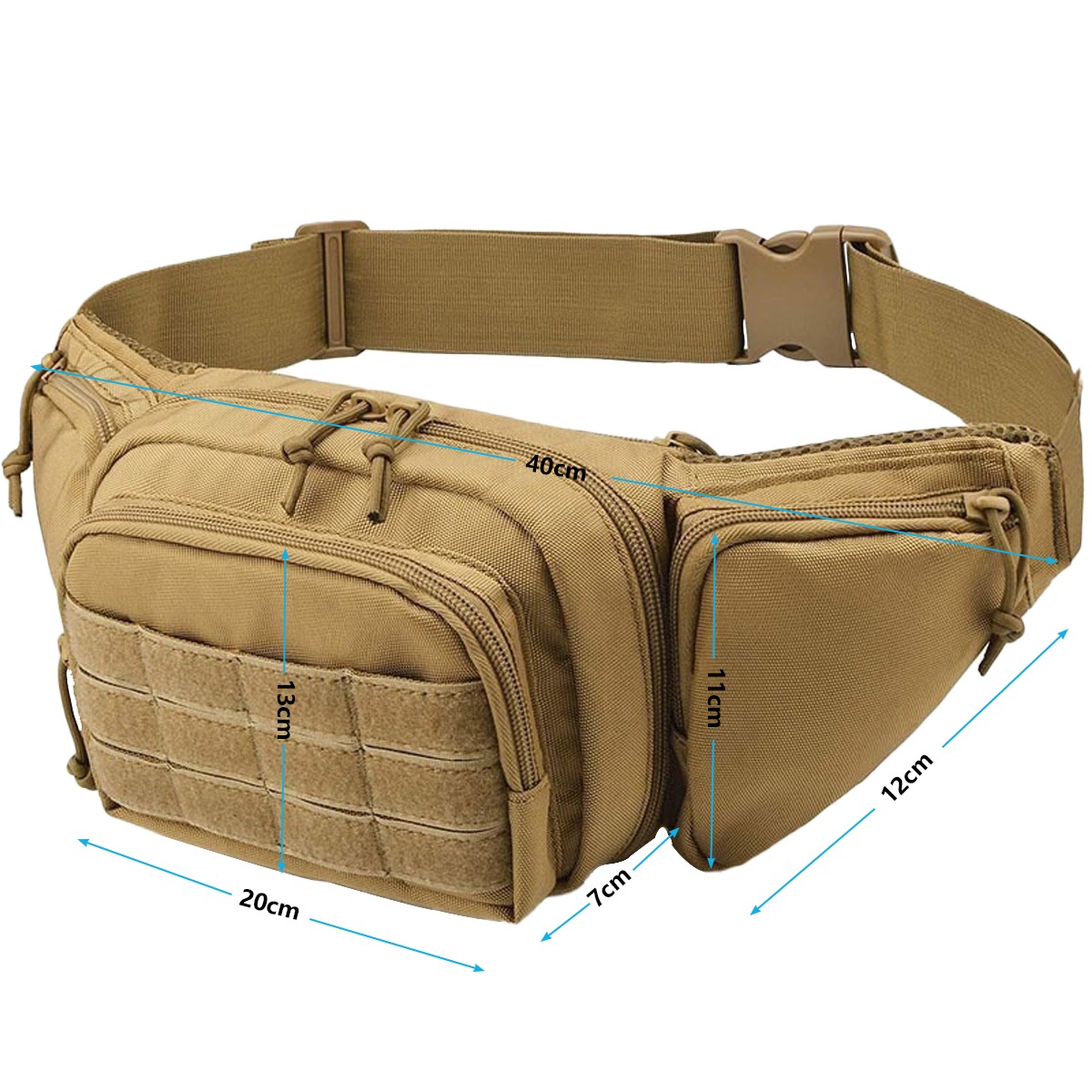 MOLLE Taktik Gizli Taşıma Fann - Edc Concealed Carry Fanny Pack incelemesi ve fiyatı