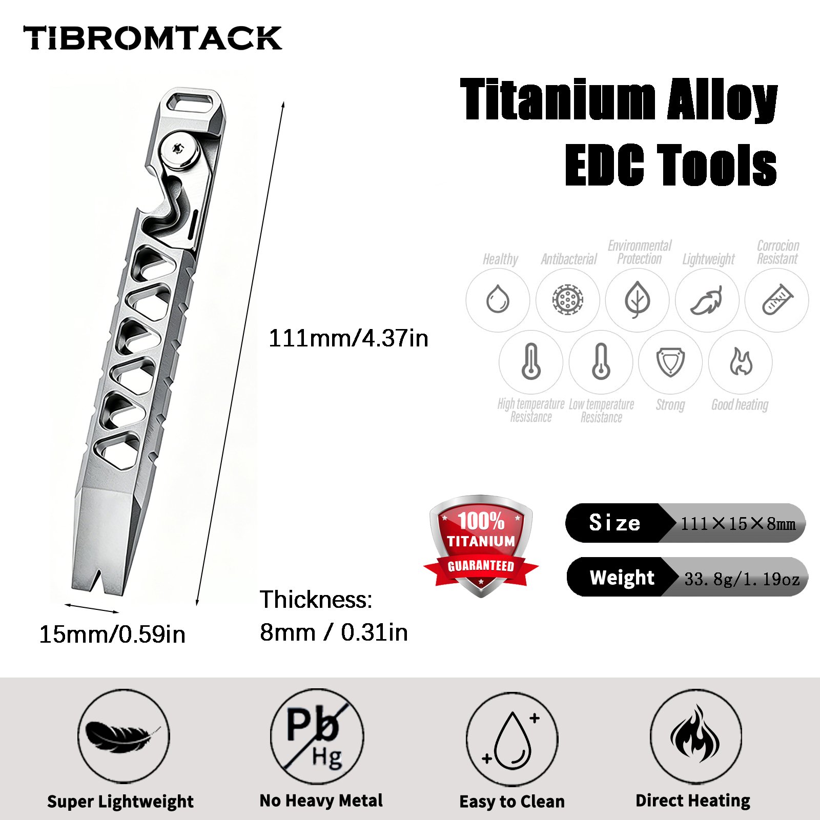 TIBROMTACK Titanyum Çok Fonksi - Edc Carry Co incelemesi ve fiyatı